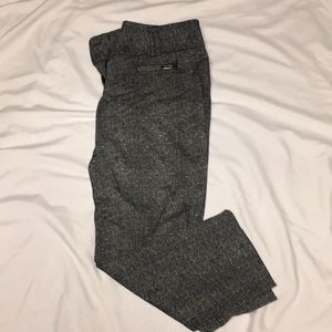 Dark gray cropped trousers